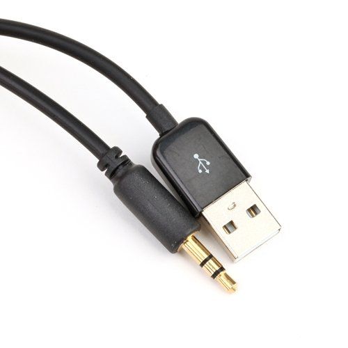 Auto Y-Kabel Datenkabel mit USB Aux Anschluss iPhone 5 5C 5S
