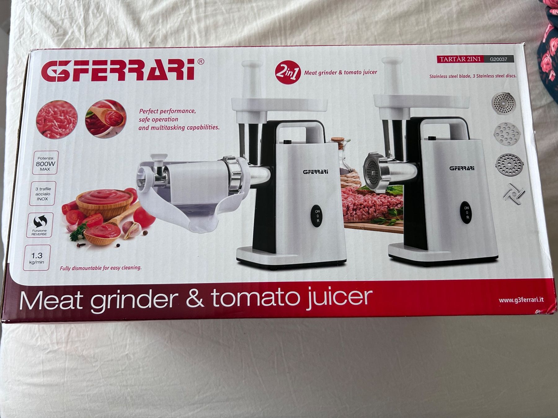 Elettrodomestici da cucina: Fleischwolf GFerrari 2in1 – Nuovo e nell'imballaggio originale da Herzogenbuchsee venduto da Derdas1