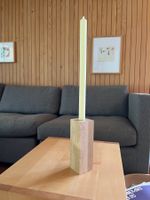 moderner Kerzenständer, Holz, Metall