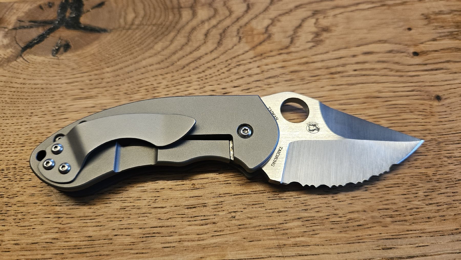 Spyderco Coltelli tascabile: Spyderco Burch Chubby Unikat – Nuovo (secondo la descrizione) da Buchs AG venduto da thebull01 1