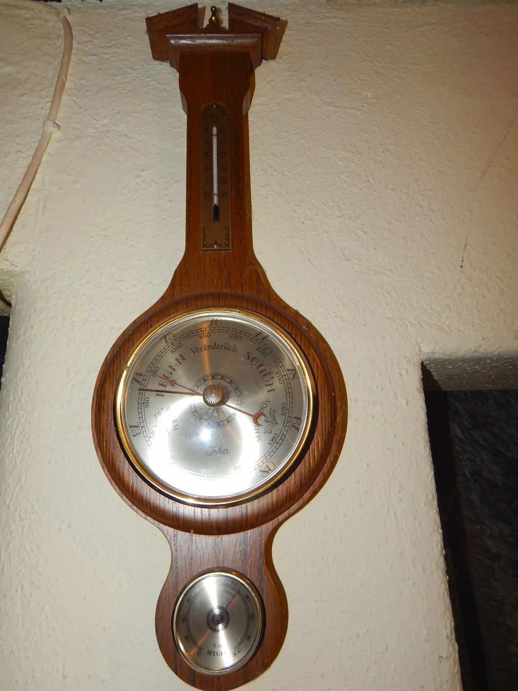 Altro per la casa: Edles Barometer/Thermometer/Hygrometer aus Holz – Usato da Meilen venduto da morethanbooks 1