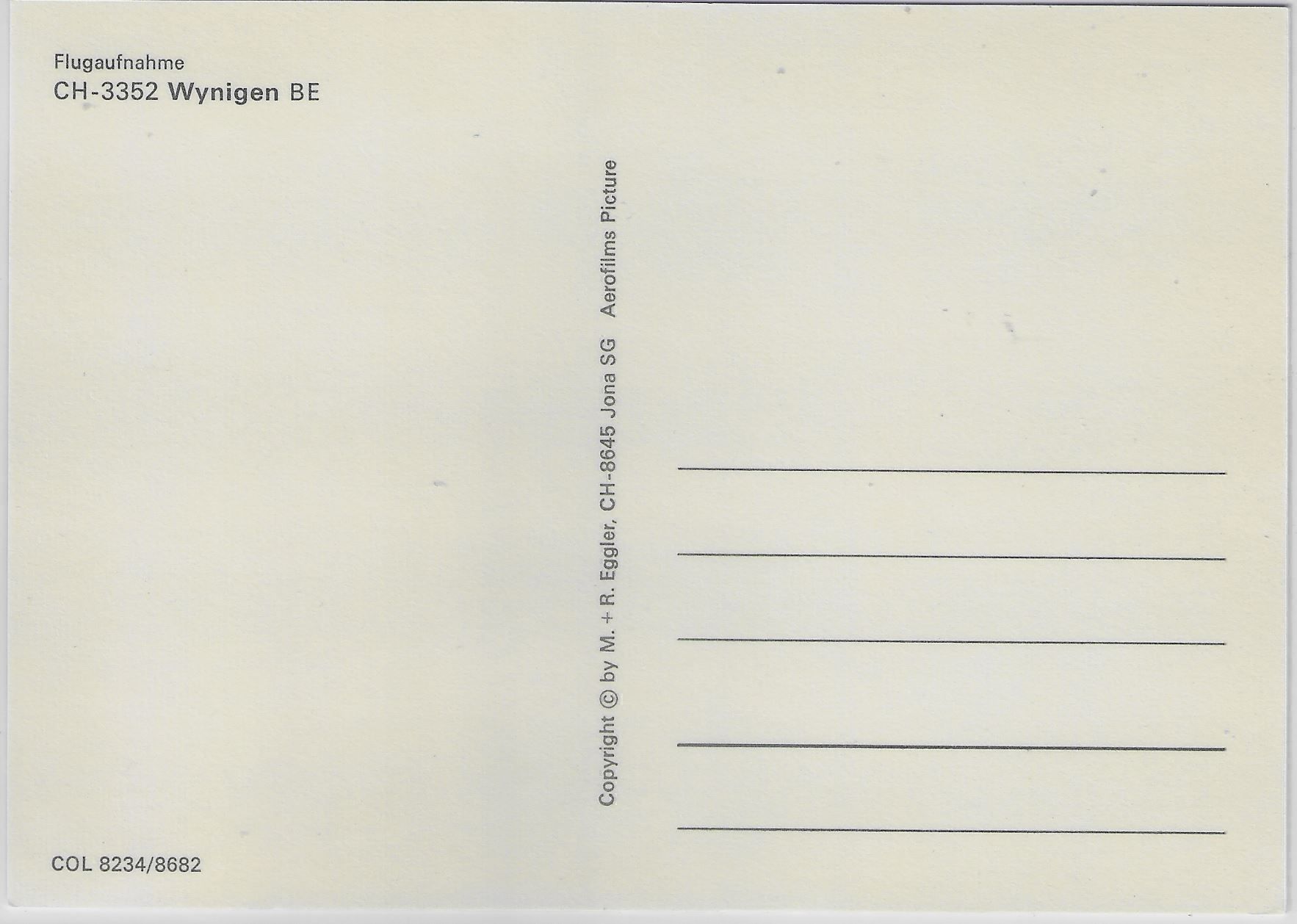 Cartes postales: Flugaufnahme Wynigen BE – Antique à Ettingen par Kartenplanet 1