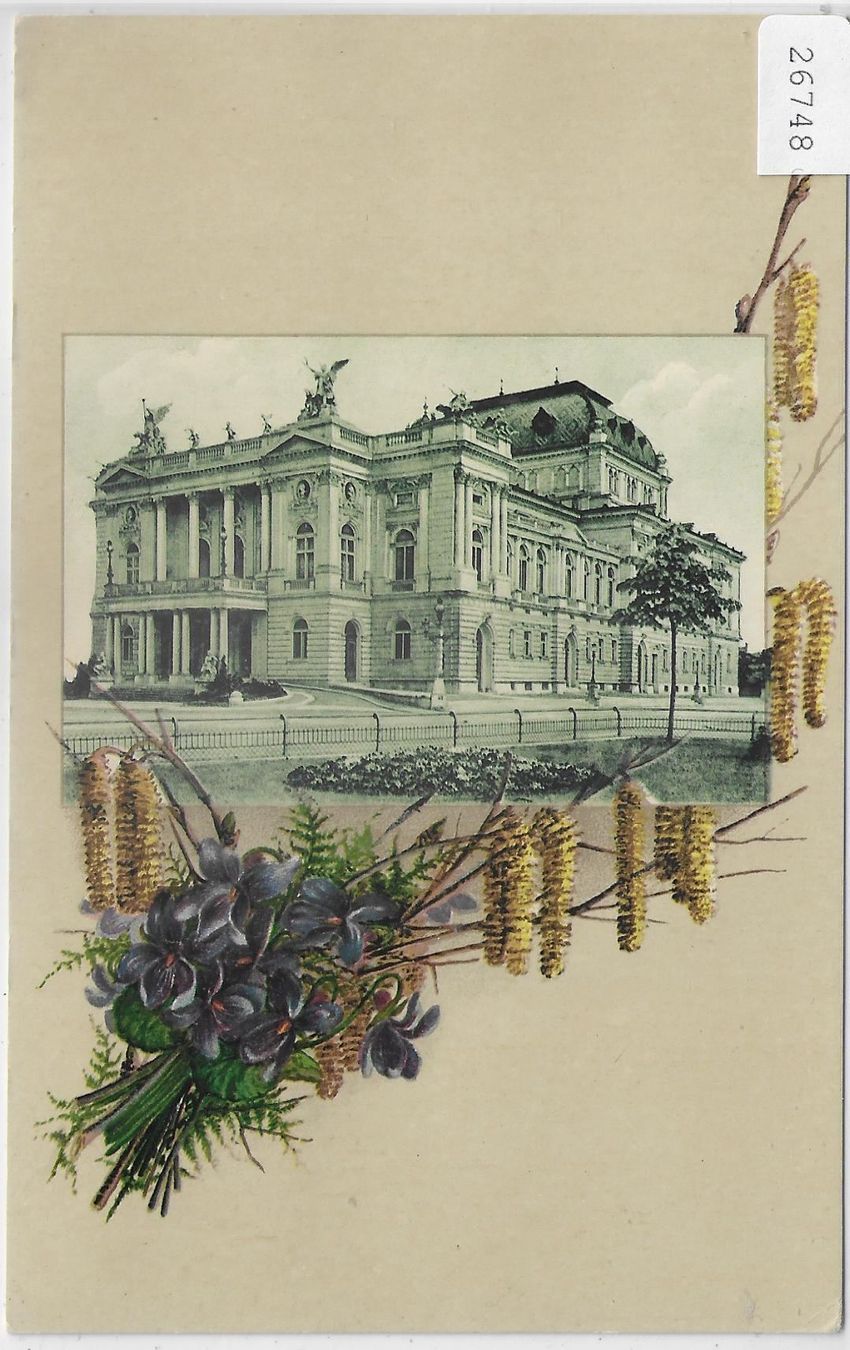 Cartoline postali: Zürich - Stadttheater - Litho – Usato da Ettingen venduto da Kartenplanet