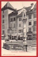 SCHAFFHAUSEN VIERRÖHRENBRUNNEN, LICHTDRUCK