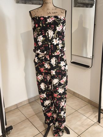 Damen Jumpsuit Chicoree Grösse M Blumenmuster