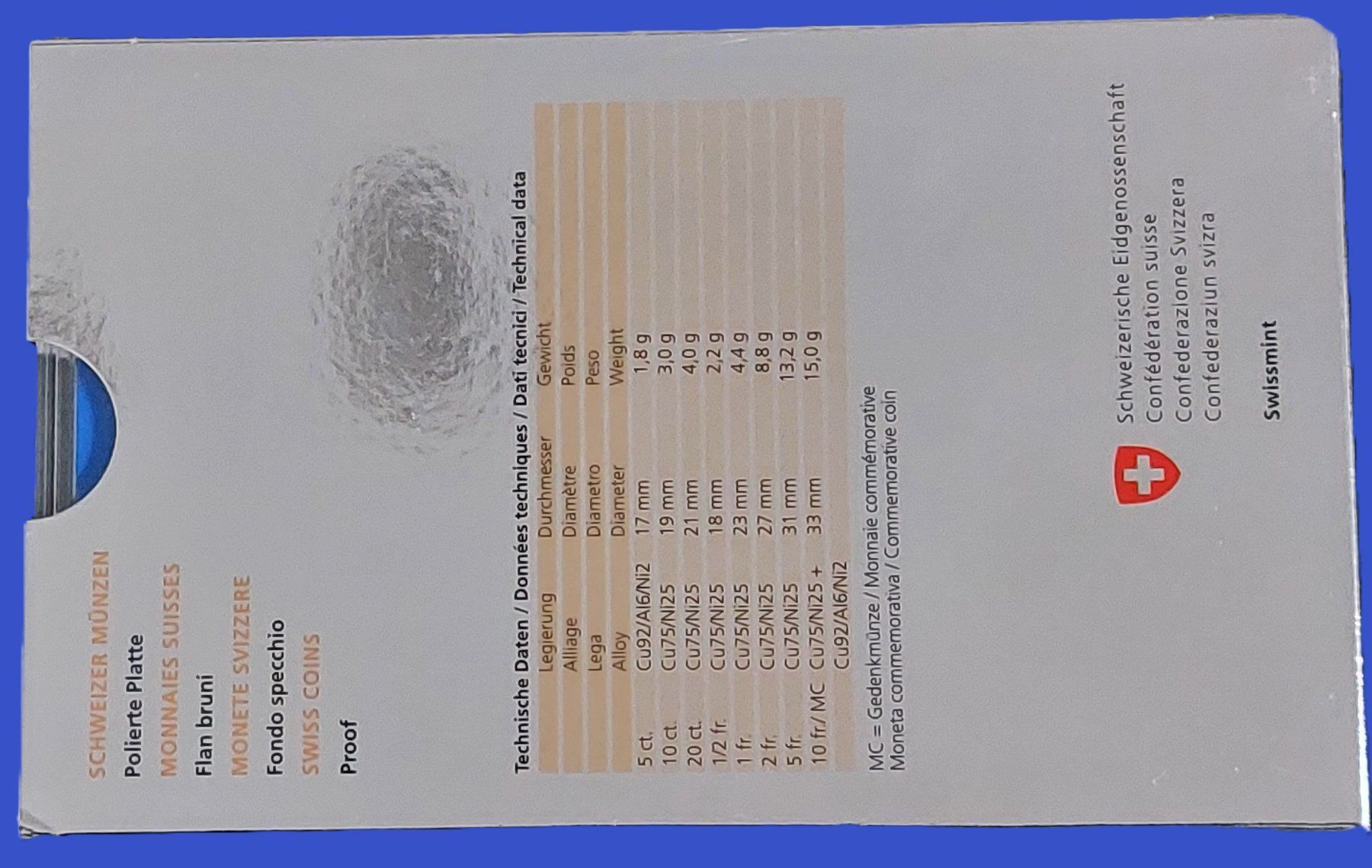 Tutti le monete: CH - Münzsatz 2021 pp – Nuovo (secondo la descrizione) da Arch venduto da repros 1