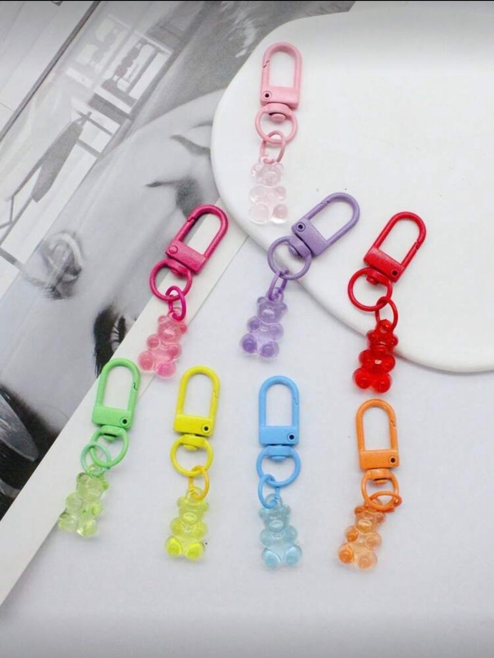 Portachiavi: 8 PCS  - Porte clé (no repeat) candy bear – Nuovo e nell'imballaggio originale da Collombey venduto da Cards07 1