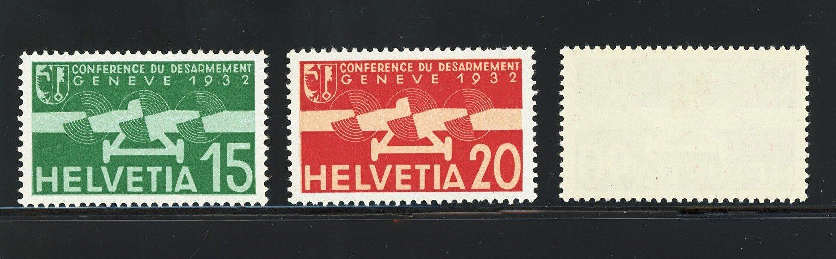 Alle Briefmarken: 1932:  Flugpost Abrüstungs-Serie sauber postfrisch – Neu (gemäss Beschreibung) aus Basel von Strubelibs 1