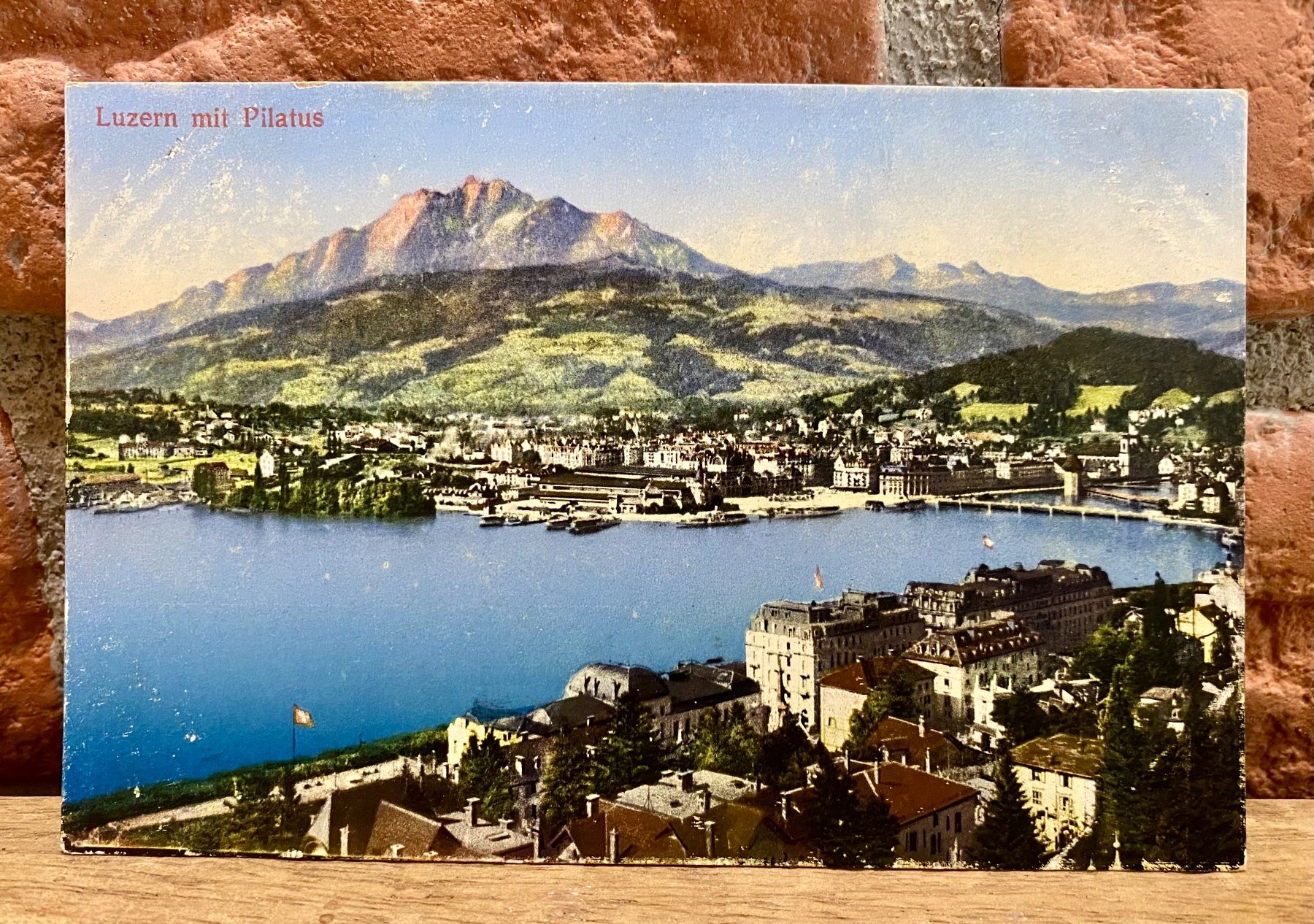 Cartoline postali: Luzern mit Pilatus - Vierwaldstättersee – Usato da Root venduto da ENGLAND-TREASURES