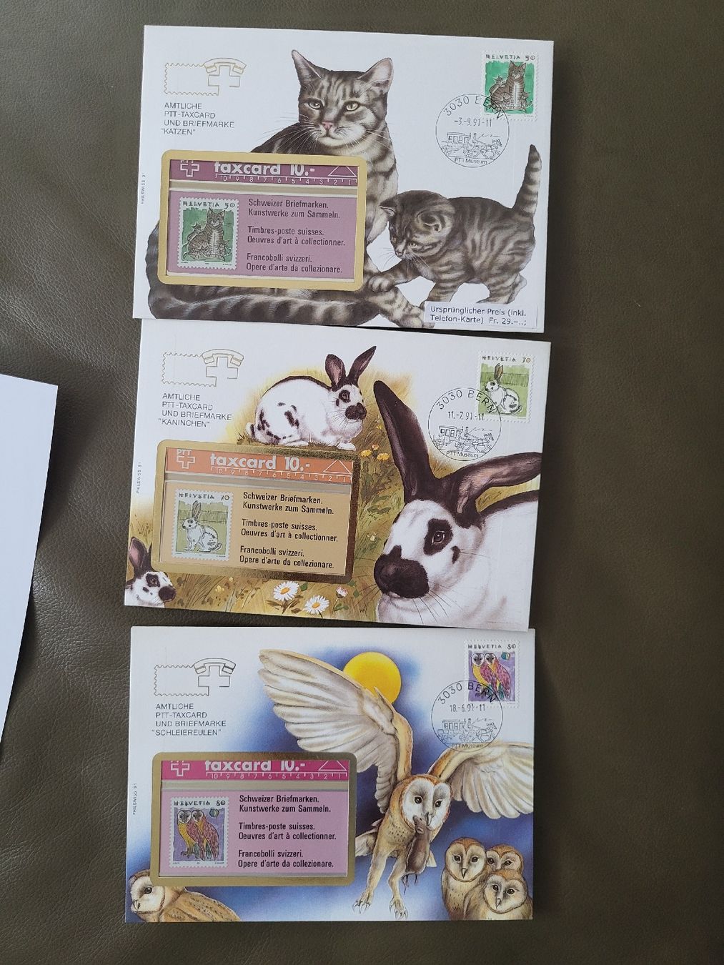 Tutti i francobolli: PTT taxcard ‘Schweizer Briefmarken' – Usato da nunningen venduto da mic_88k2