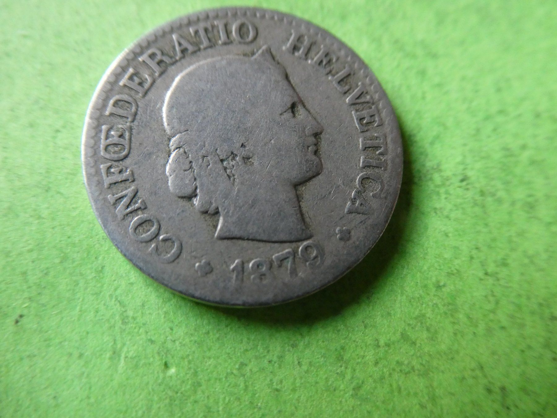 Tutti le monete: Schweiz 1879, 10 Rappen – Usato da Hinterforst venduto da Rohusri