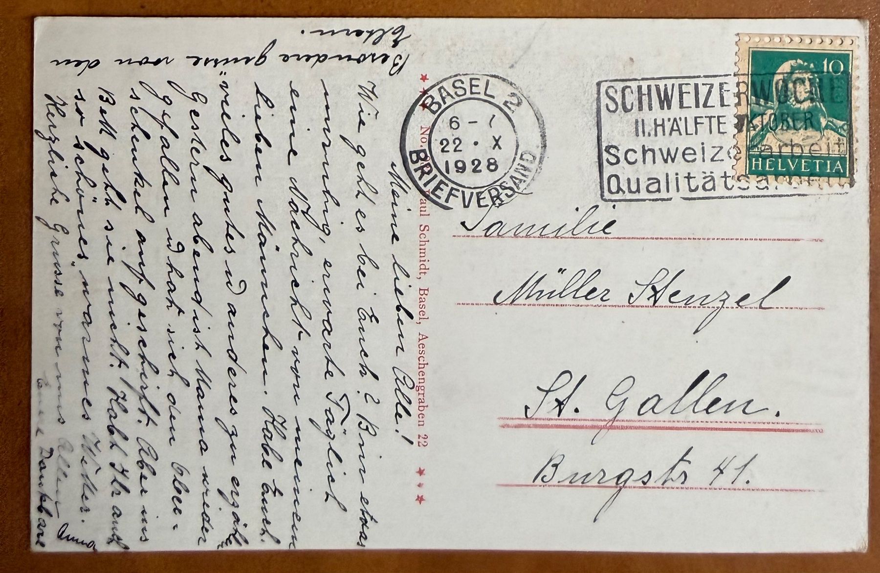 Cartoline postali: Basel - Trams - Rheinbrücke 1928 – Usato da Lutry venduto da Ediego 2