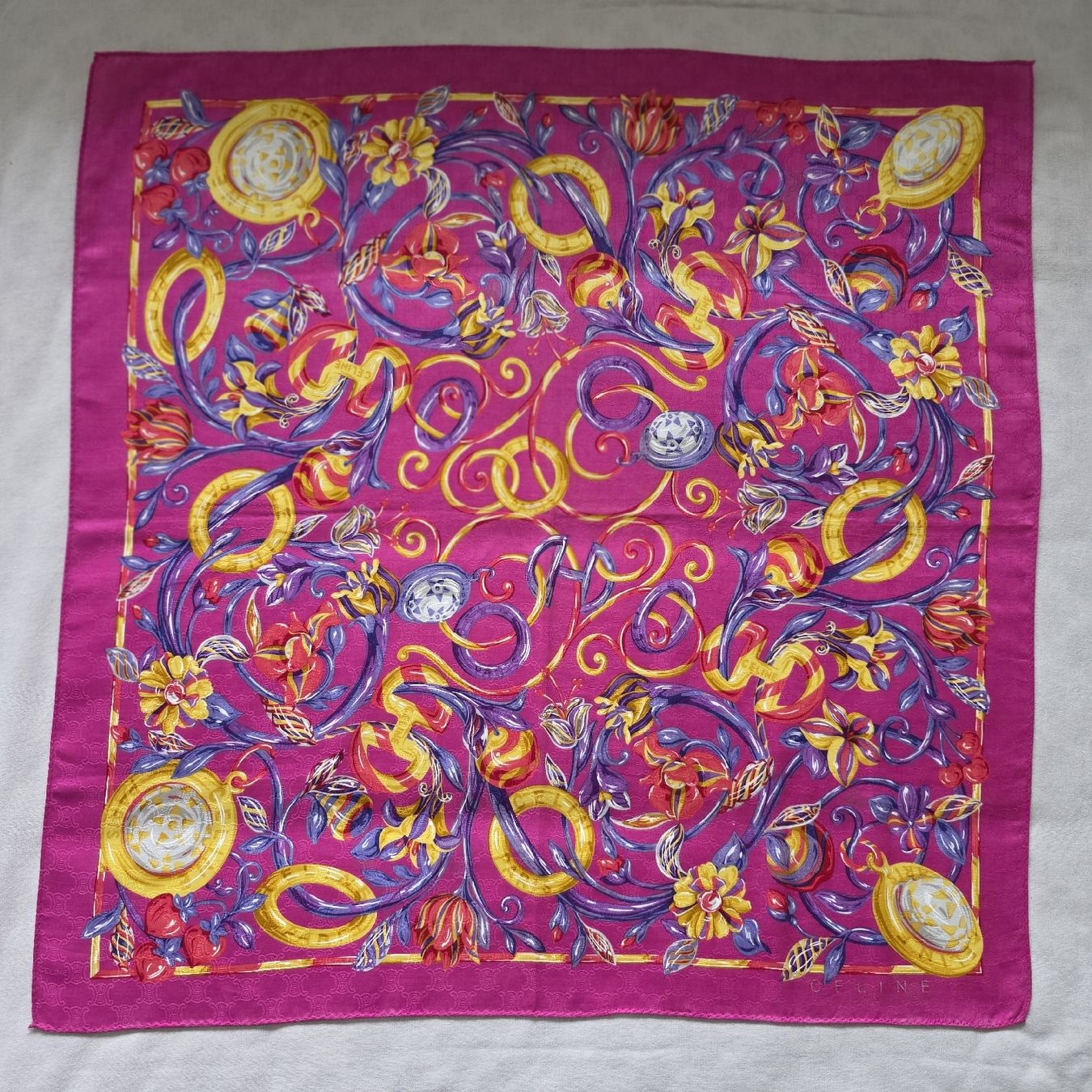 Celine Foulard & Sciarpe: CELINE Baumwolltuch 50x50 cm – Nuovo (secondo la descrizione) da Zürich venduto da LIMAR 1