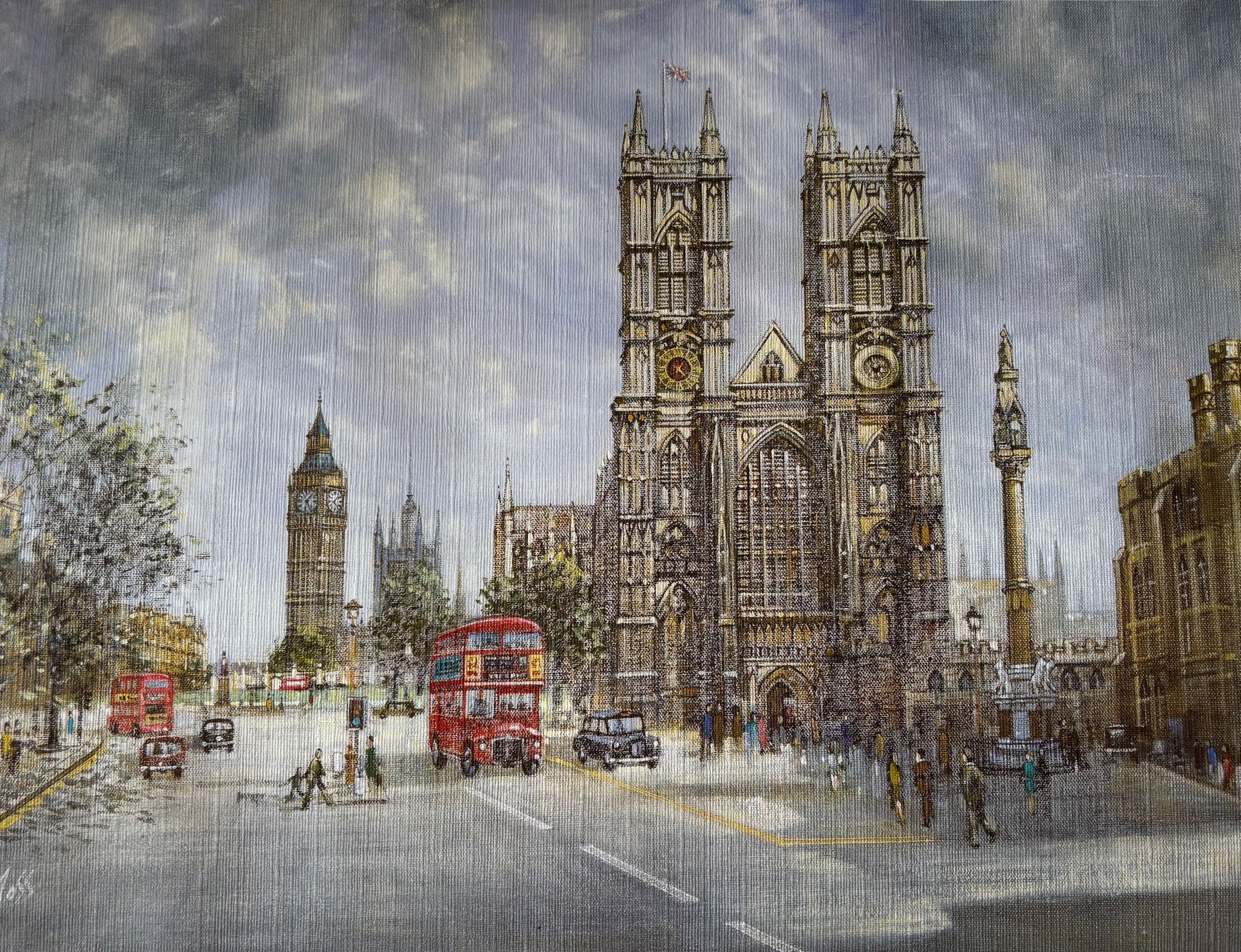 Grafica & Litografie: H.MOSS-2 Litografie- LONDRA-Piccadilly Circus e Westminster – Usato da PARADISO venduto da pin_vlj8 1