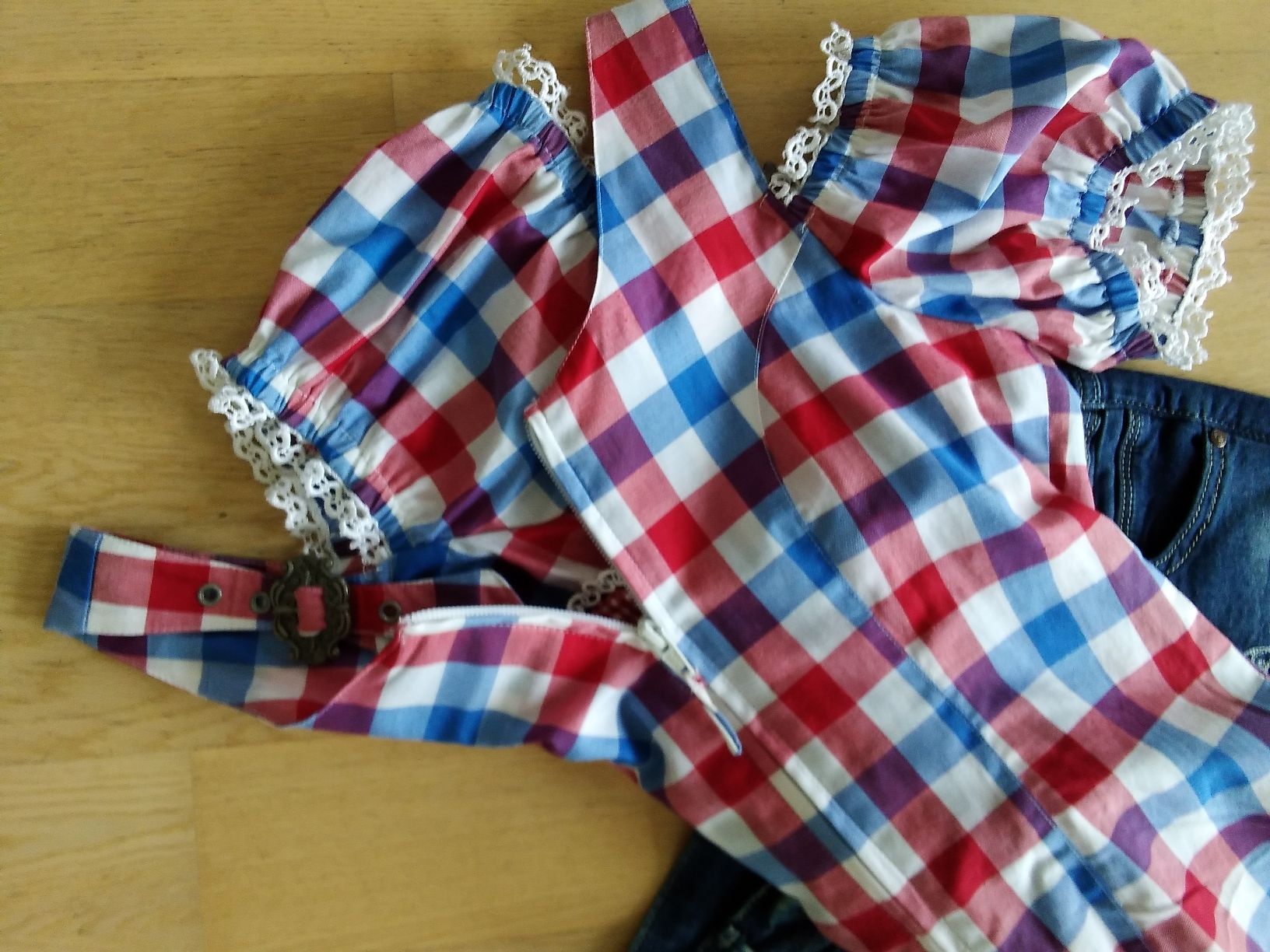 Blusen: STOCKERPOINT Trachten-Bluse kariert Grösse 34 – Neu (gemäss Beschreibung) aus Buchrain von QueenyHE51 3