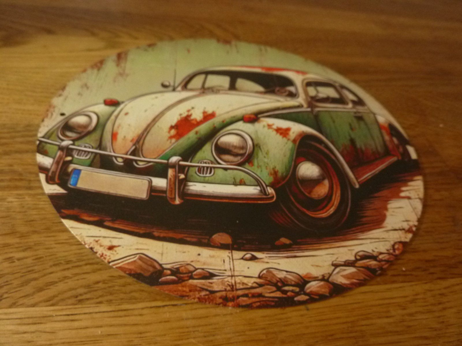 Volkswagen Ecriteaux: Schönes VW KÄFER - Blechschild Durchmesser 20 cm – D'occasion à Hochfelden par swissice 1