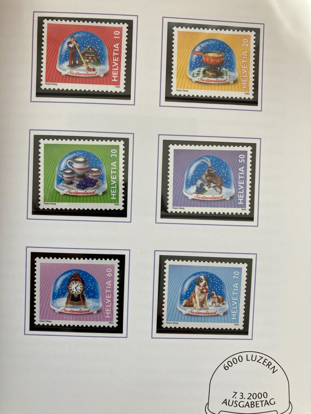 Tous les timbres: Schweiz 2000 Jahrbuch postfrisch vollständig Postpreis-20% – Neuf (Voir description) à Winterthur par schnueps 2