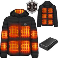 Beheizbare Jacke Herren M mit Akku – 15 Heizzonen
