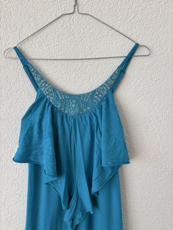 Sommerliches Maxikleid, türkis, Grösse M - Ideal!