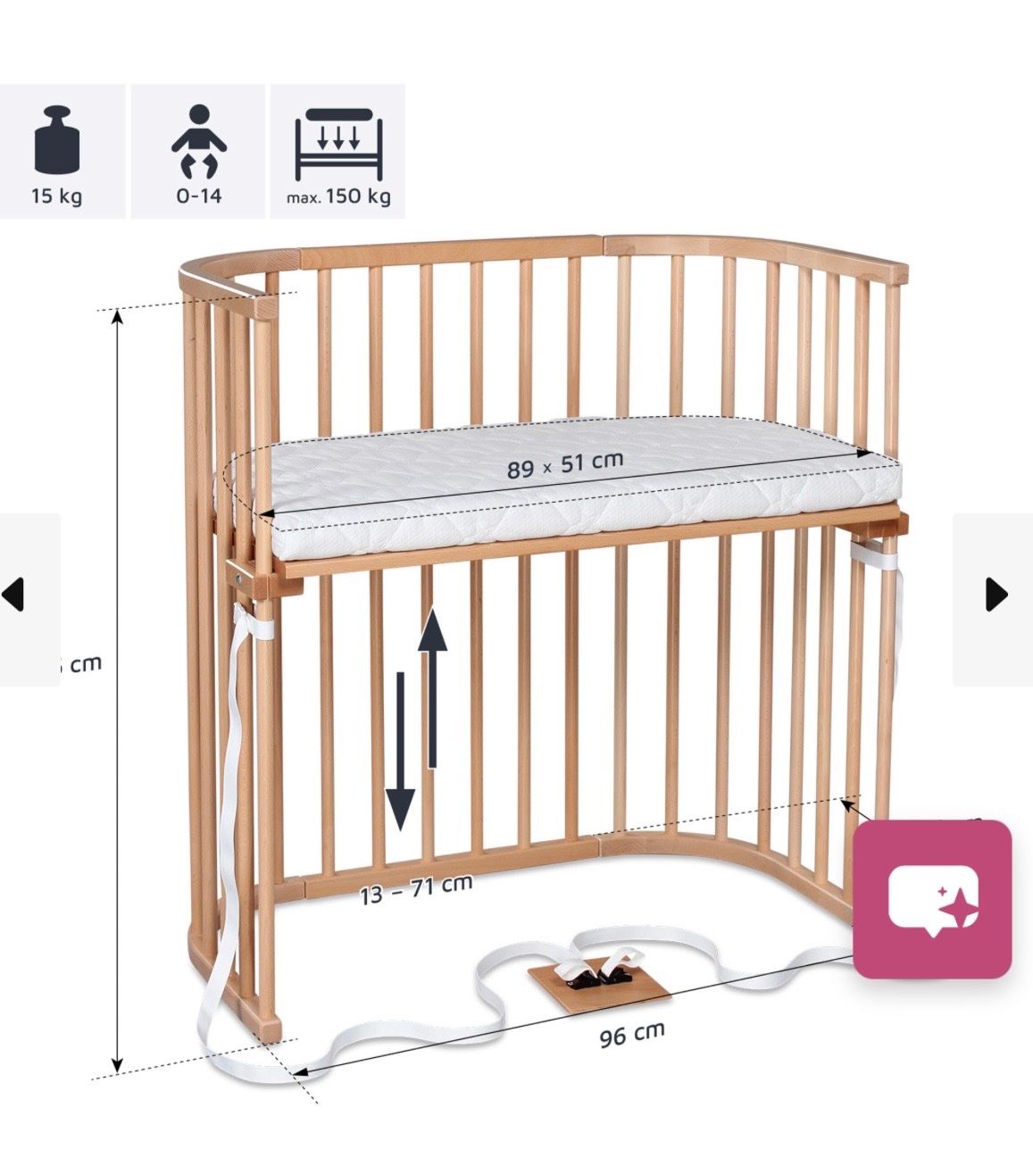 Letti: Beistellbett Babybay Boxspring – Usato da Zürich venduto da Mia_712 4