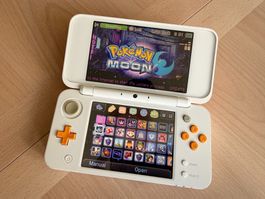 New Nintendo 2DS XL LL Weiss Orange Region Free Konsole