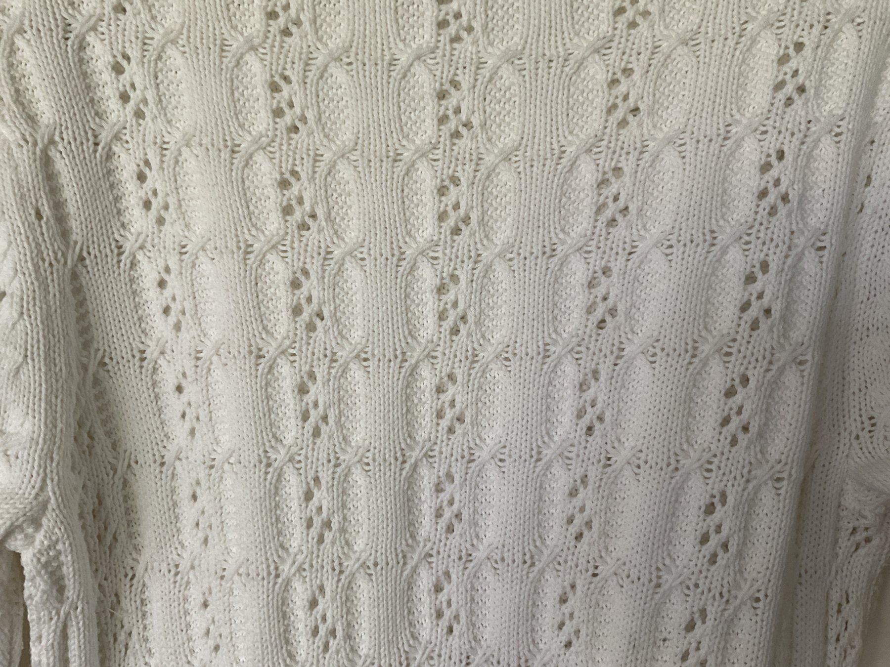 Paul Kehl Pullover & Sweatshirts: Paul Kehl - Baumwoll Pullover gemustert weiss - Gr. 38 – Neu (gemäss Beschreibung) aus Walchwil von Budy7 3