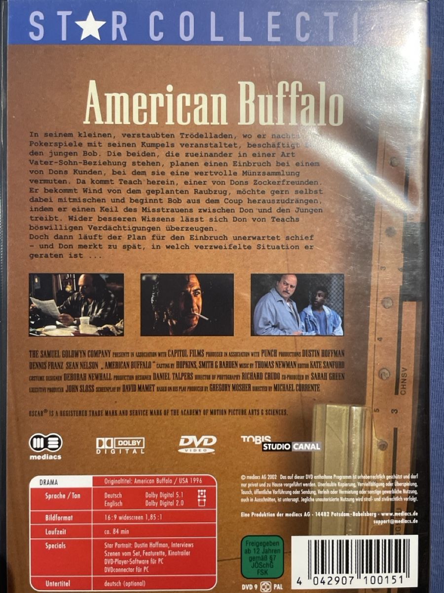 Tutti i DVDs: American Buffalo (1996) – Usato da Waldenburg venduto da Mimily33 1