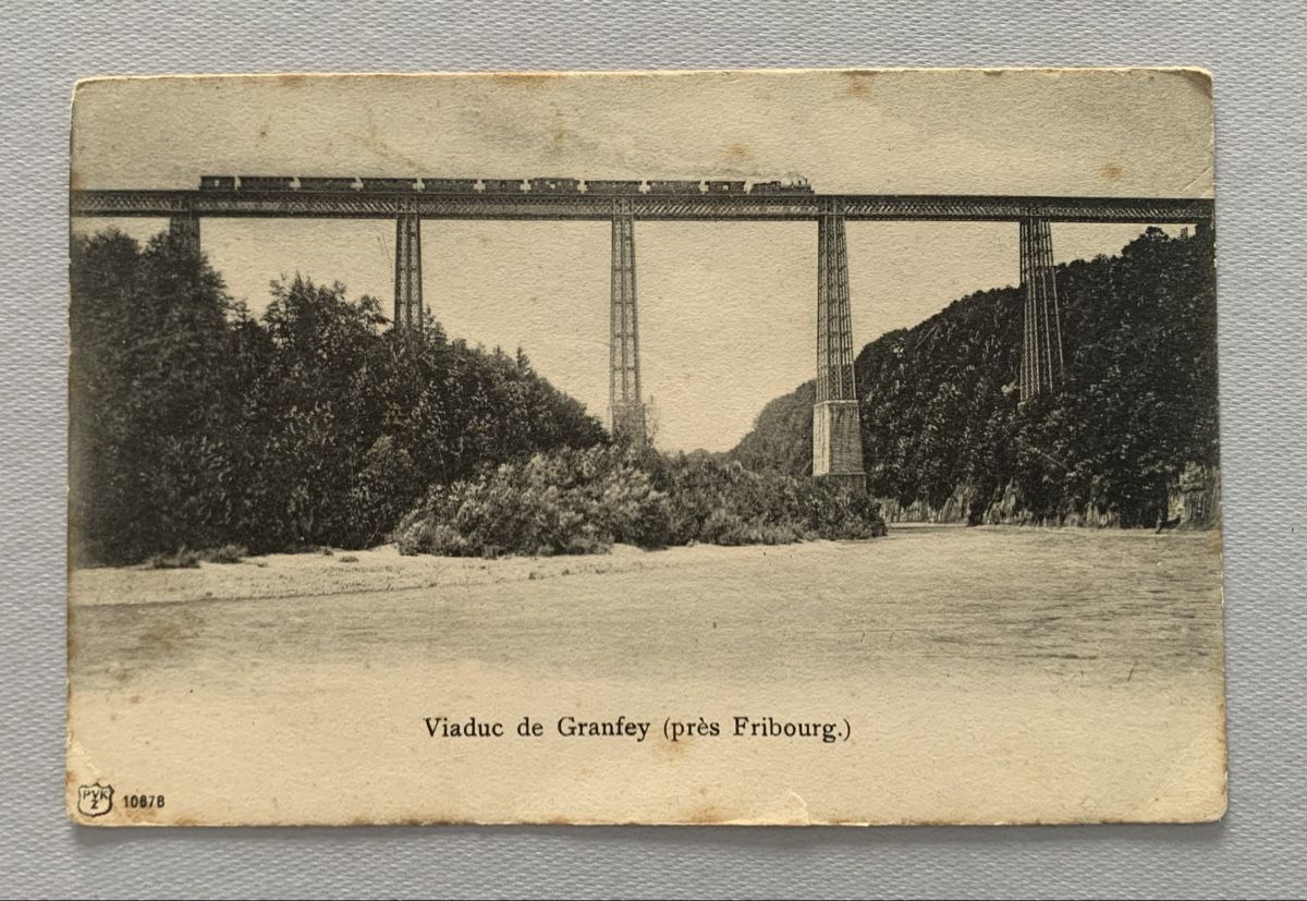 Cartoline postali: Ansichtskarten Schweiz - Grandfey, Fribourg – Usato da Düdingen venduto da polytropon_5 5