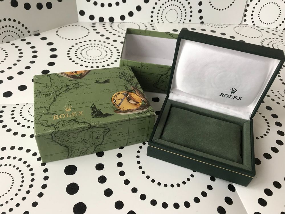 ROLEX ORIGINAL - VINTAGE WATCH CASE BOX ECRIN - OLD TOP !!!! (D ...
