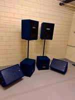 Aktive PA Anlage 1100 Watt: PLUS 2x Controll Monitore