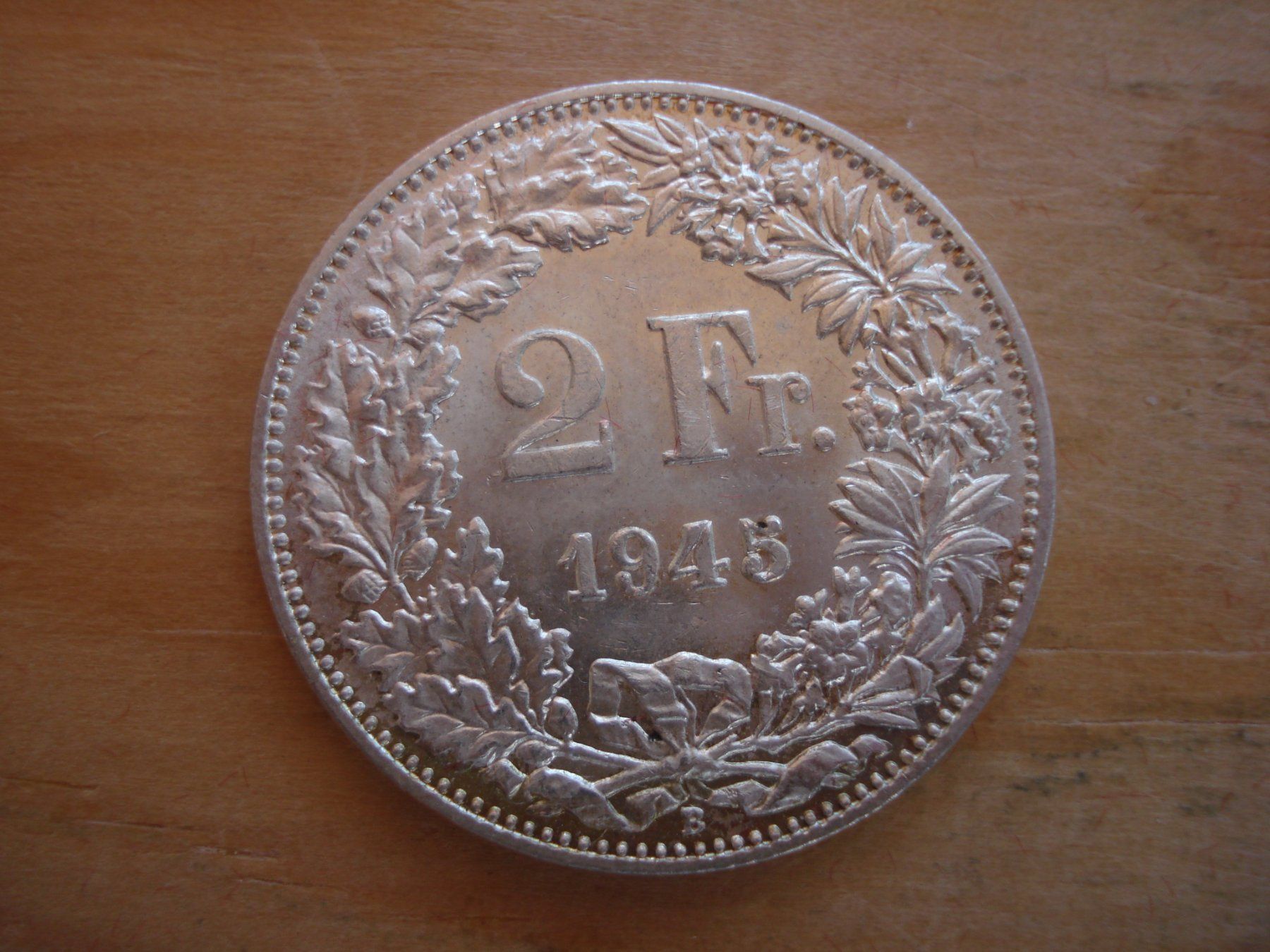 Tutti le monete: (C1) 2 Franken 1945 STGL – Usato da Erlach venduto da Net-Coins