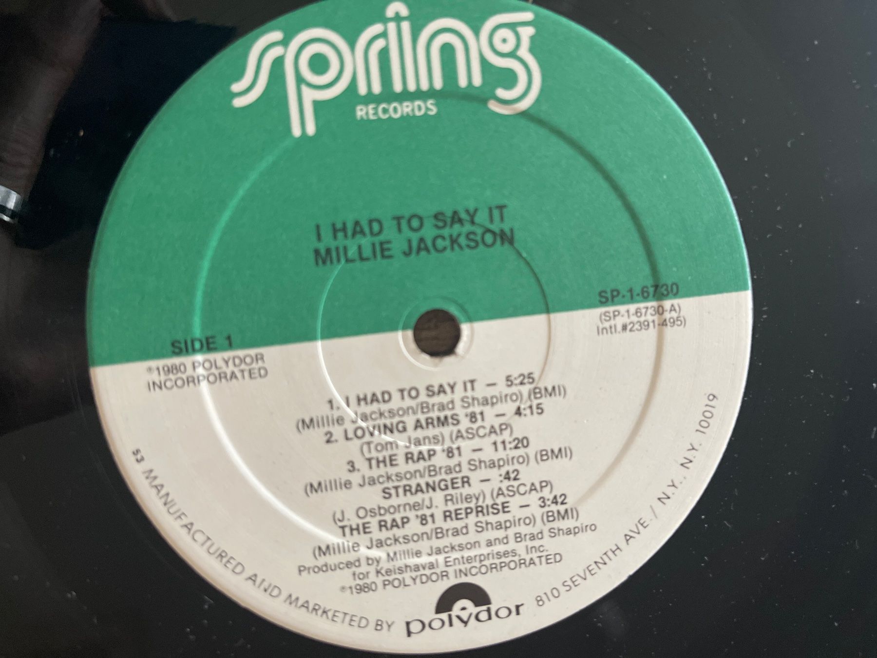 Dischi in vinile: S1260/Millie Jackson - I Had To Say It – Usato da Frutigen venduto da Philippe_jsp 2