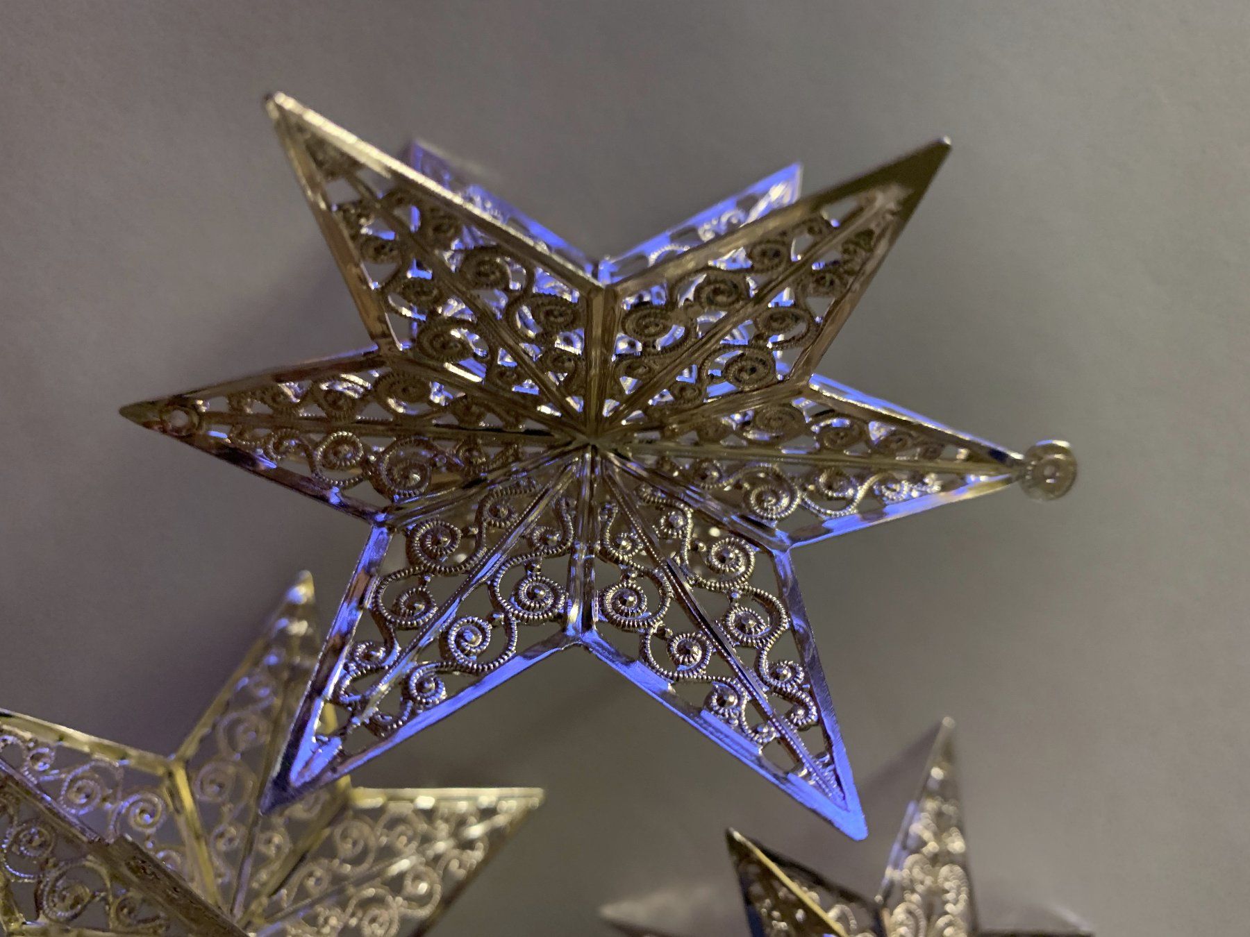 Tutte le decorazioni: 4 Weihnachtssterne rosa silber – Usato da Zürich venduto da MeineBilderkiste 1