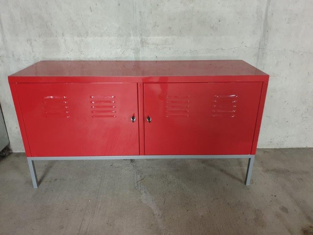 Roter Schrank aus Metall (IKEA PSModell) Kaufen auf Ricardo