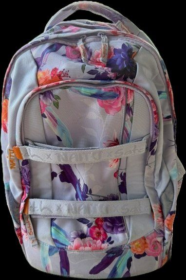 Satch Kindertaschen: Satch - Lila mit Blumen – Gebraucht aus Jona von marcobetz