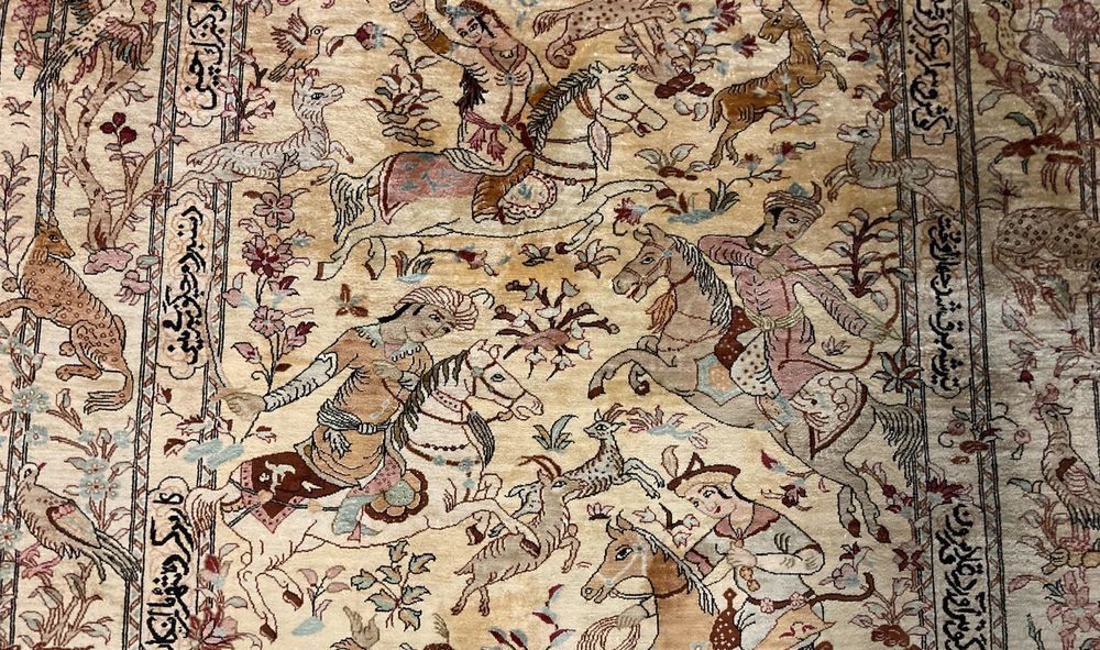 Tappeti: teppich . ghom . seide . ca 98 x 155cm – Usato da Allschwil venduto da rotocker 2