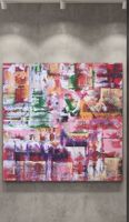 Gemälde " Chaos und Harmonie " handmade 100×100×4