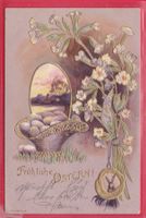 PRÄGEKARTE, FRÖHLICHE OSTERN,
