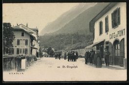 St. Gingolph, Strassenpartie des Ortes