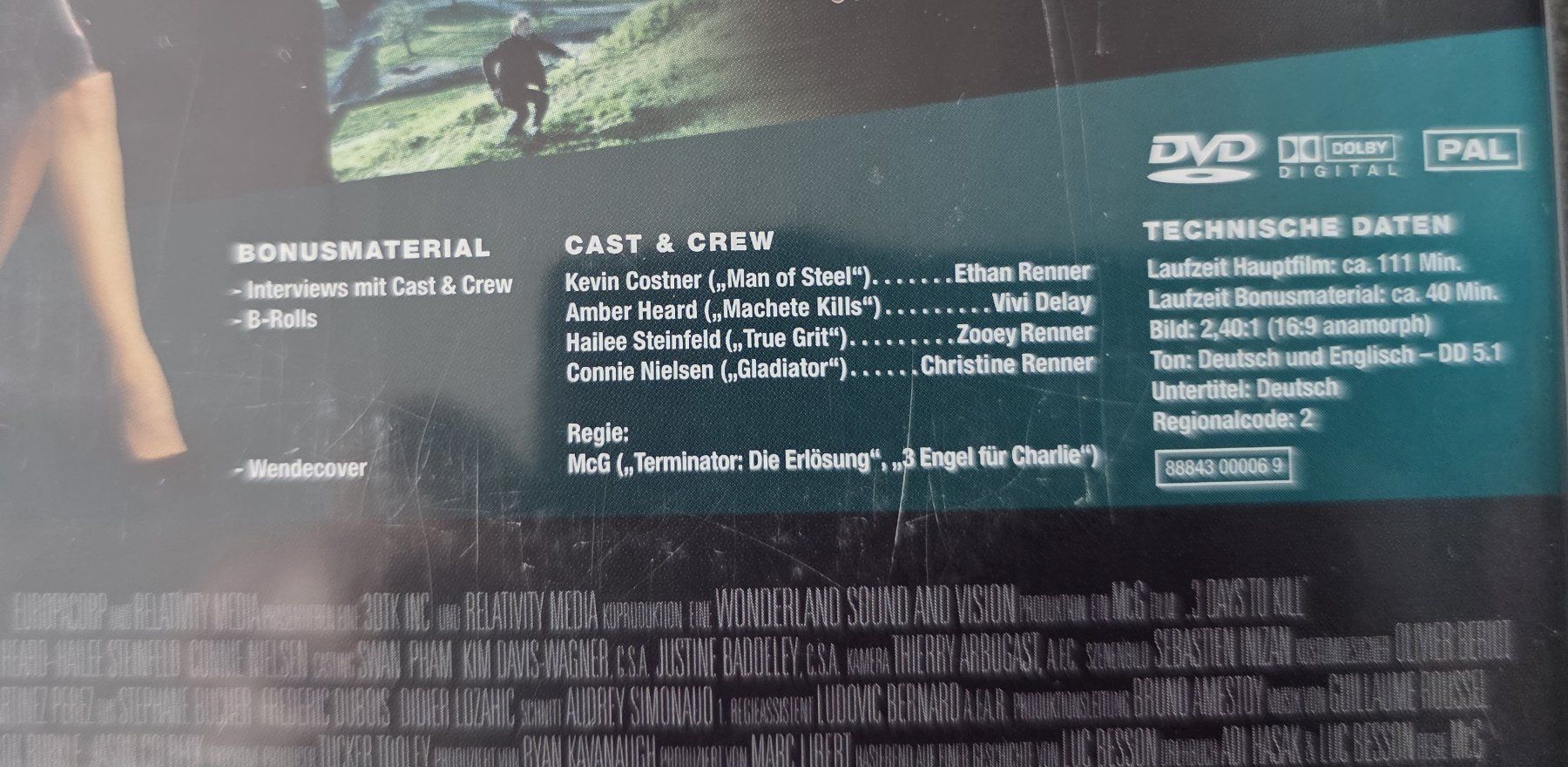 Tutti i DVDs: DVD 3 Days to kill / Kevin Costner – Usato da Oetwil am See venduto da fineli2 1