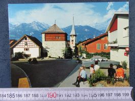 BÜRGLEN TELLMUSEUM 1969  OLDTIMER AUTO BELEBT POST URI AK