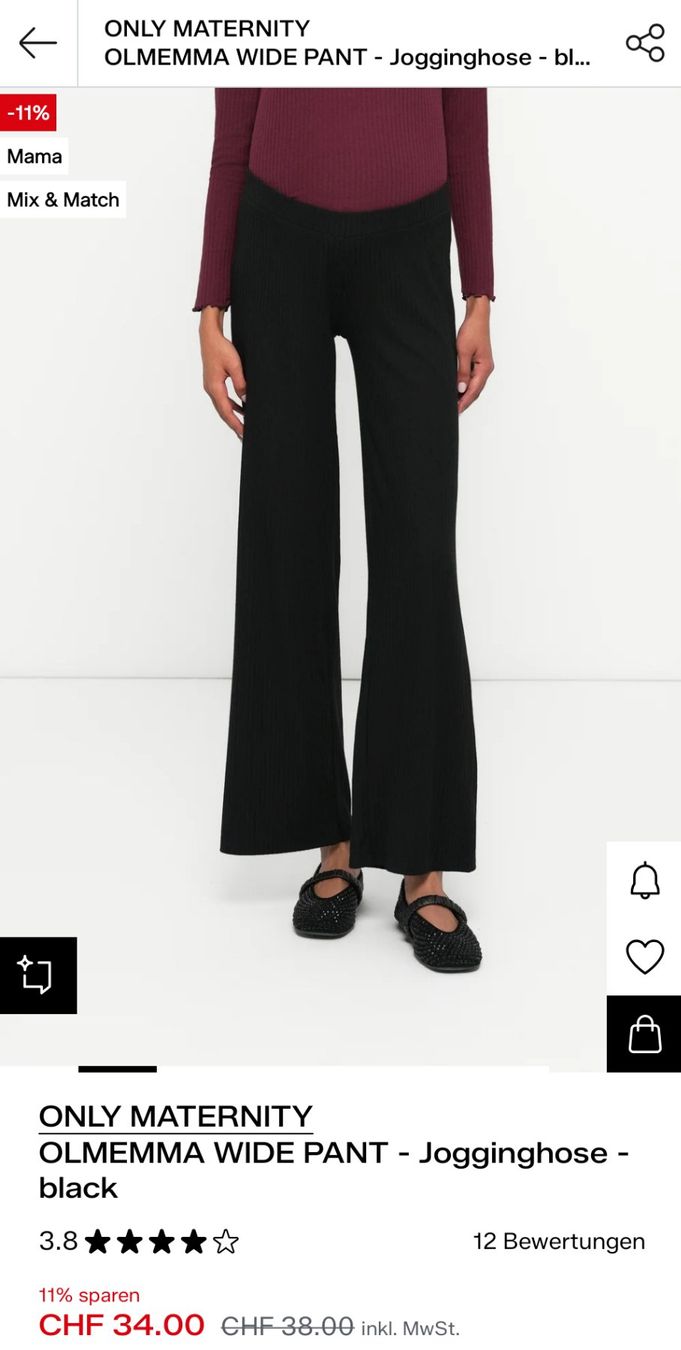 Pantaloni: Mama Jogginghose von Only, schwarz, Grösse L – Nuovo (secondo la descrizione) da Zürich venduto da rah_5p85