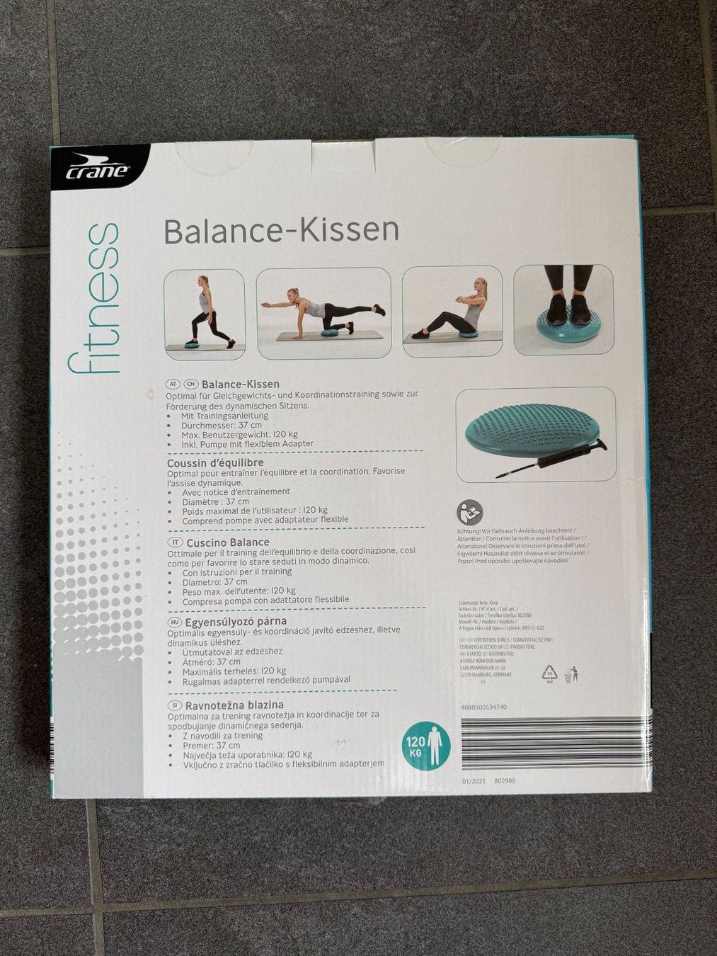 Hometrainer: Balance Kissen mit 37cm Durchmesser – Nuovo e nell'imballaggio originale da Männedorf venduto da mel_st6z 1