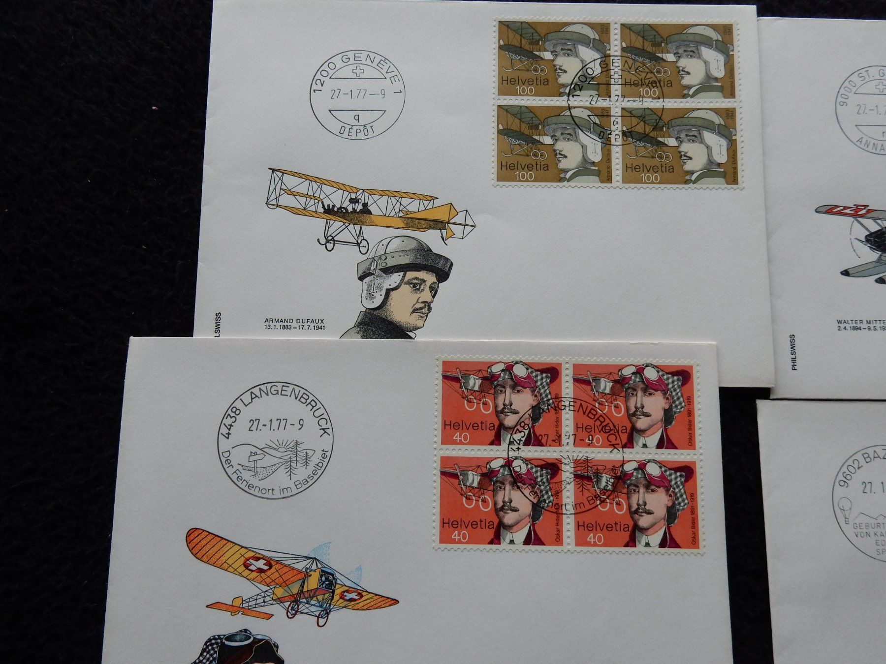Alle Briefmarken: CH Ganzsachen Luftfahrt – Gebraucht aus Boniswil von Weibo12 1