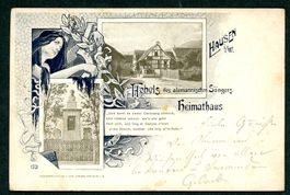 Alte Ansichtskarte Hausen i/w.  1899, Top!