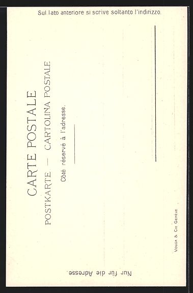 Cartoline postali: Litho Interlaken, Panorama mit Jungfrau – Usato da Berlin venduto da bartko-reher 1