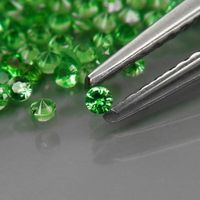 1.7 - 1.8 mm Natur Tsavorit Edelstein aus Tansania echt grün