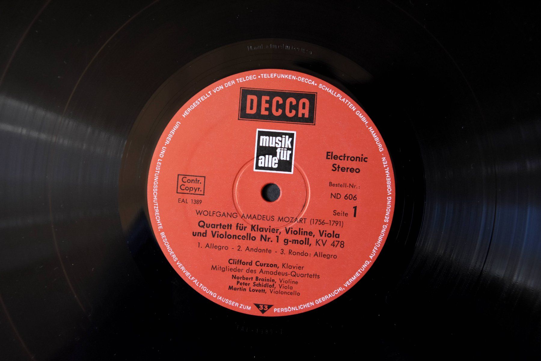 Schallplatten: Mozart - Klavierquartette (C.Curzon) – Gebraucht aus Belmont-sur-Yverdon von ag97 2