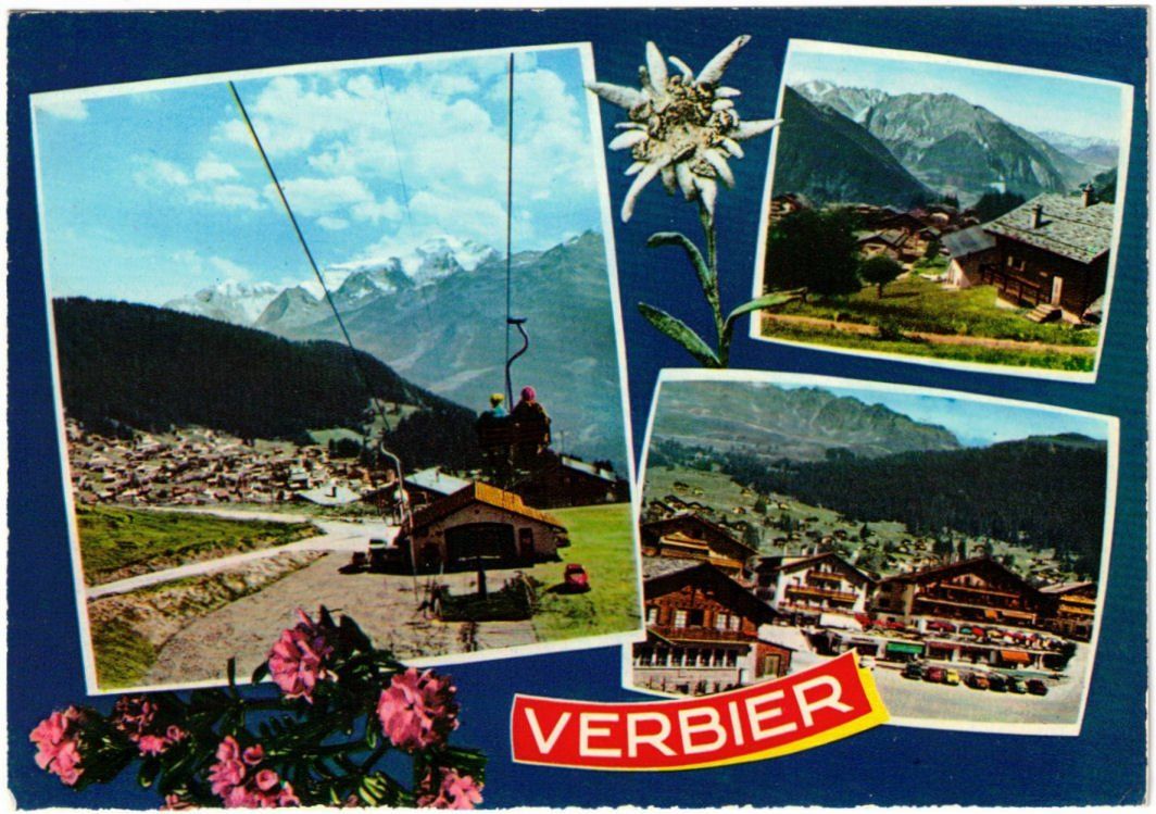 Cartoline postali: Verbier - 3 Bild AK – Usato da Binningen venduto da Mountainrider
