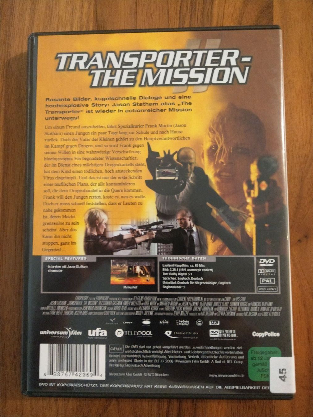 Tutti i DVDs: DVD - Transporter The Mission – Usato da Rheinfelden venduto da FilmAuktion 1